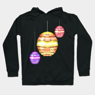 Egg Shaped Lanterns Easter Decoration For Easter Hoodie